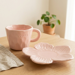 Porcelain Mug & Saucer